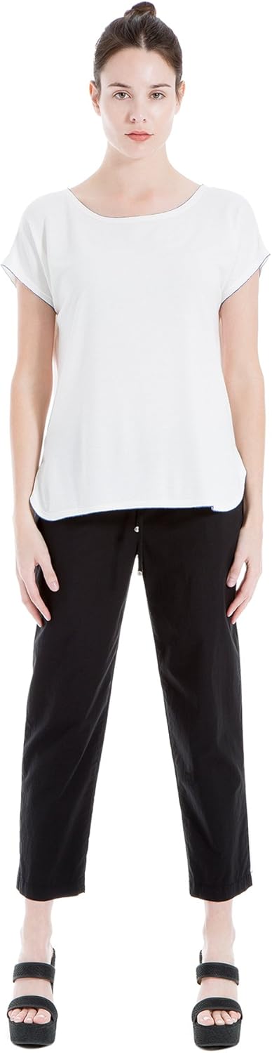 Max Studio Side-Stripe Pants Black/White