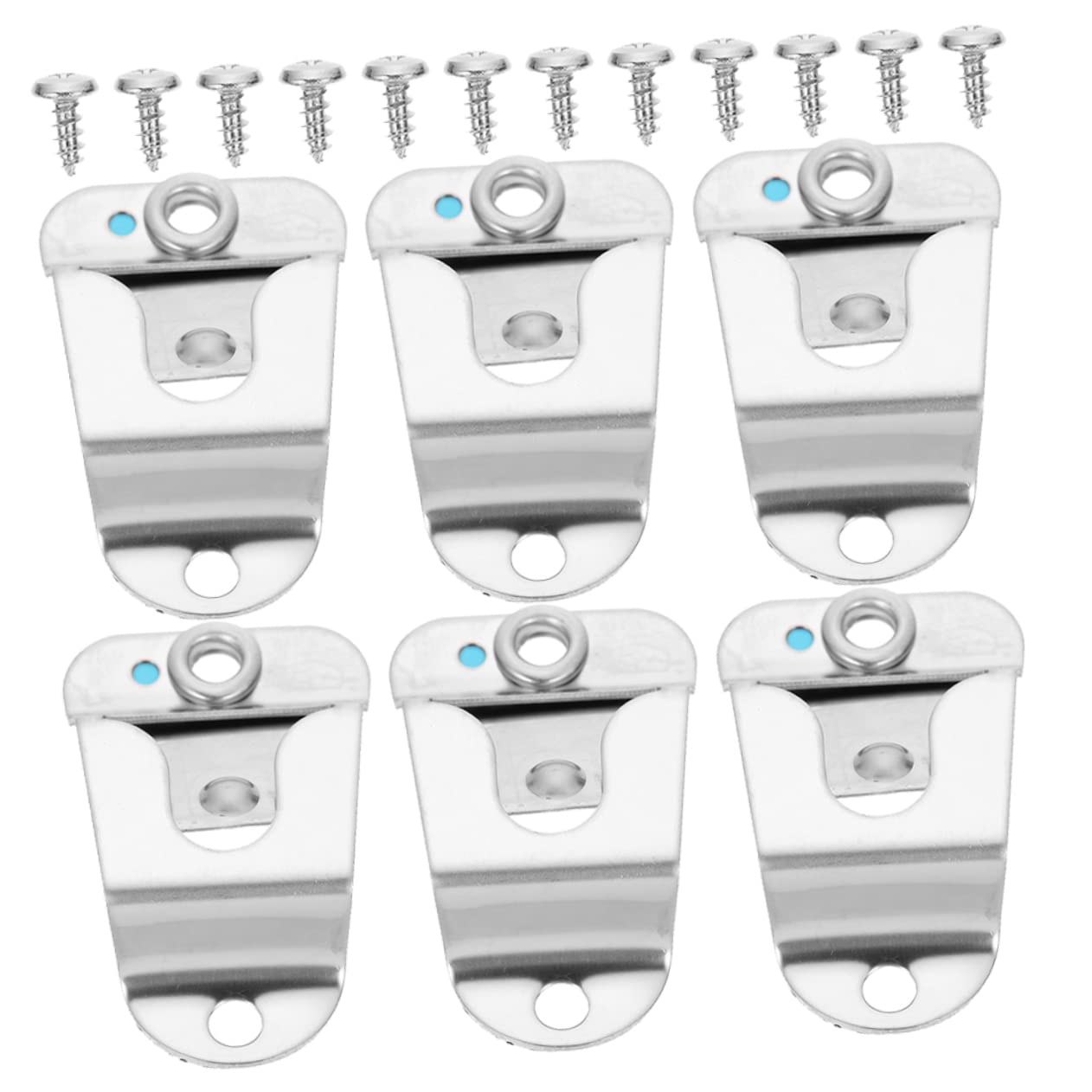 6Pcs Handheld Microphone Holder Clips with Screws Durable Stainless Steel Mic Hanger for Various Models Reliable Mic Clip Hooks for Easy Installation