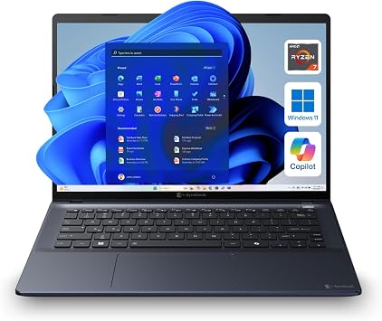 dynabook Tecra A45-M 14 Business Laptop, AMD Ryzen 5 220 Up to 4.9GHz, 16GB DDR5 RAM, 512GB SSD, WUXGA 1920x1200, Wi-Fi 7, Windows 11 Pro, AI Copilot, Thunderbolt 4, Lightweight