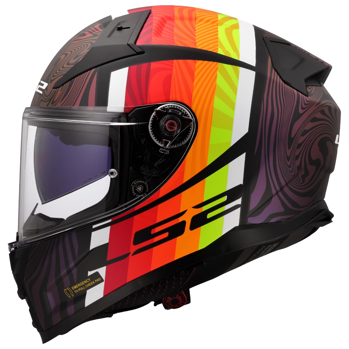 LS2, Casco Moto Integral VECTOR II FREEDOM Black Chameleon, XXS
