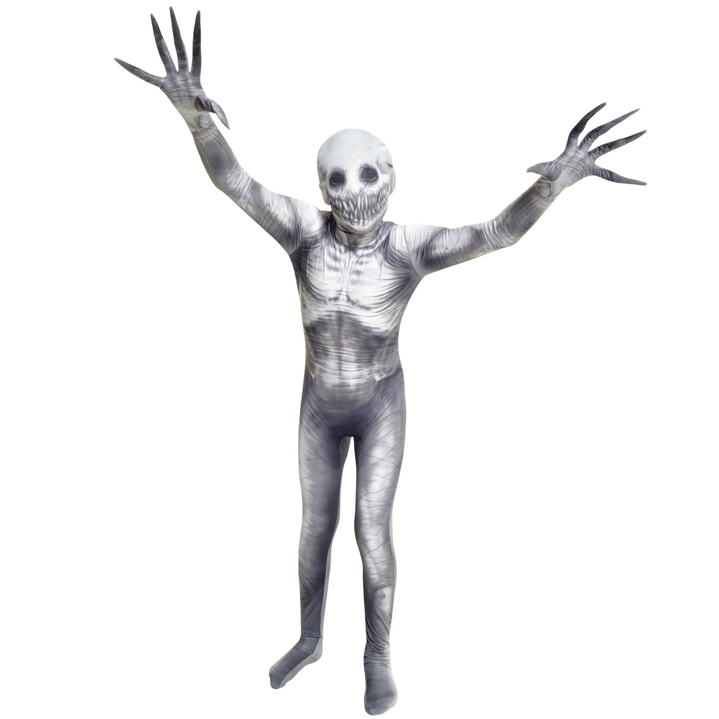 Morphsuits The Rake Costume for Kids, Zalgo Scary Halloween Costume for Boys, Creepy Kids Outfit, Fun Dress-Up, Large