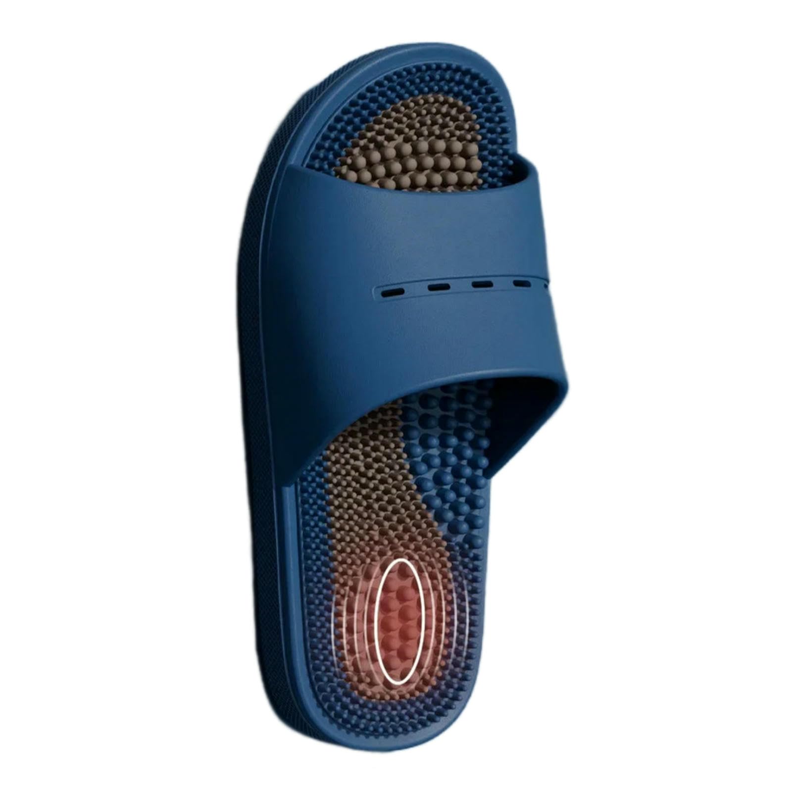 Claquette Hommes Pantoufles À La Maison pour Slippers Chaussures De Douche Salle Bain sans Glissement Sandales-bleu-44-45