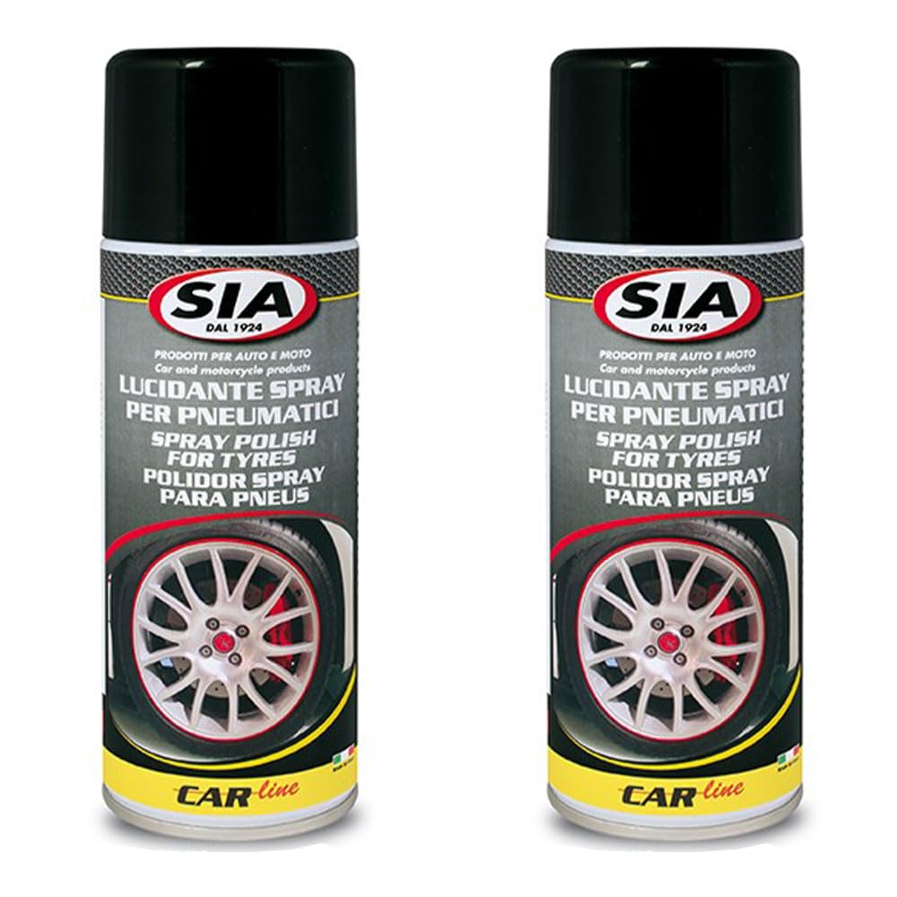  Sia 8548 Black Grasso per Pneumatici Protegge e Riattivifica il Colore dei Pneumatici per Prevenire la Frana e gli Agen