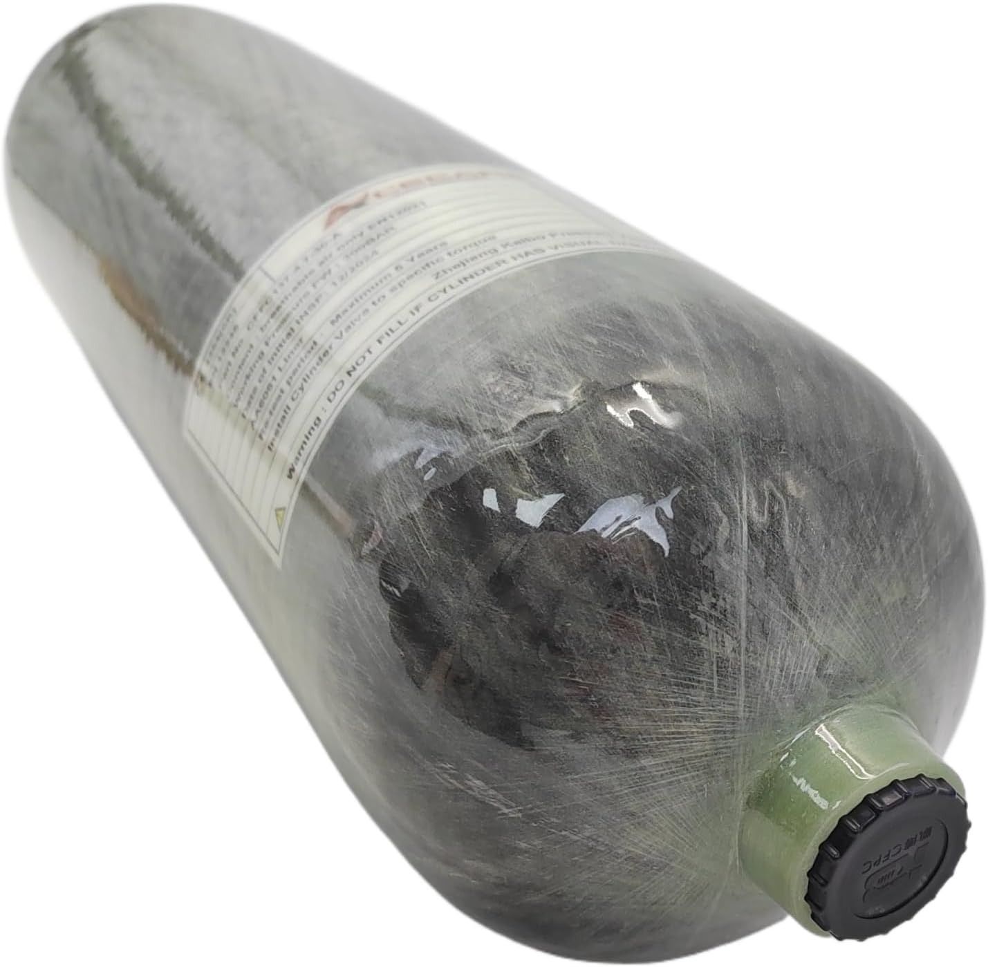 GREOENEL Amor 4.7L 4500Psi Pcp Air Tank, High Pressure Composite Cylinder, Carbon Fiber Air Tank 286Cu in 6800CC, Pcp Air Tank for Pcp Air Rifle Fire-Fighting Snorkeling Water Sports