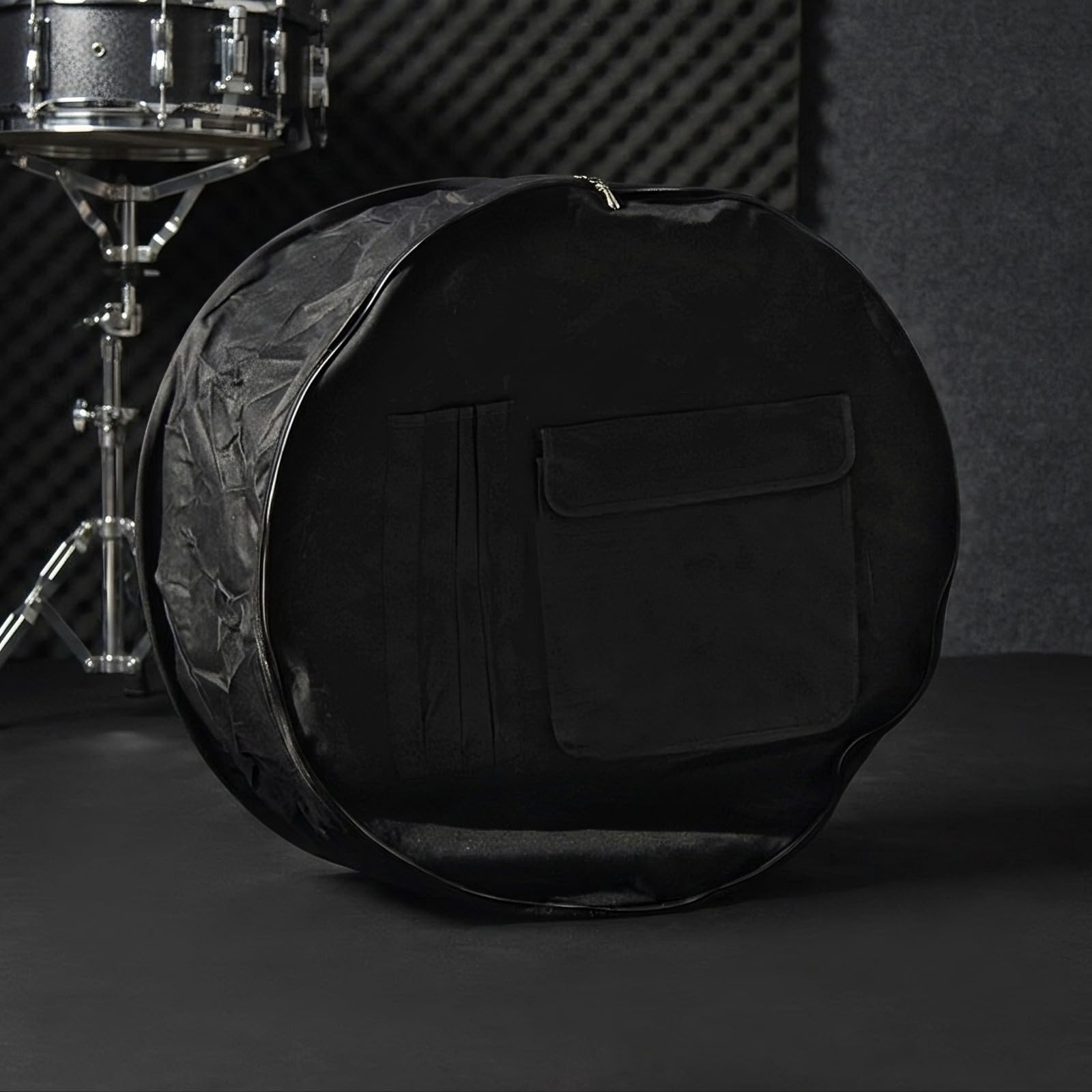 Maletín para Baría con Correas | Portátil, Bolsa Tambor con Correas, Flexible, para Conciertos, 62x40cm
