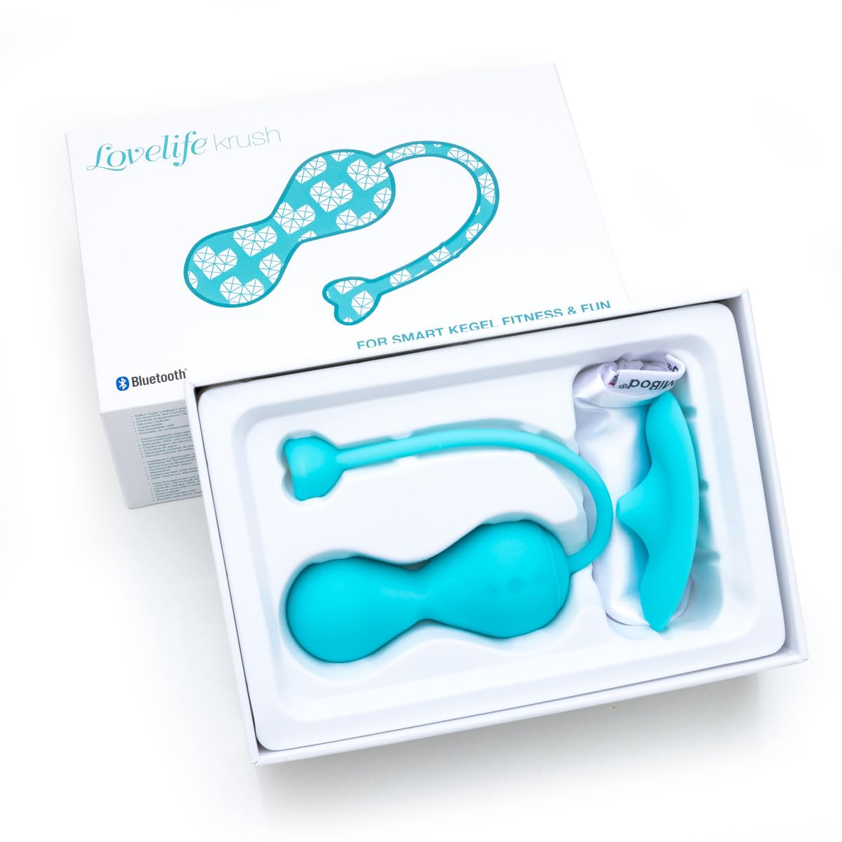 Lovelife by OhMiBod Krush App Connected Bluetooth Kegel Turquoise Turquoise Taille Unique