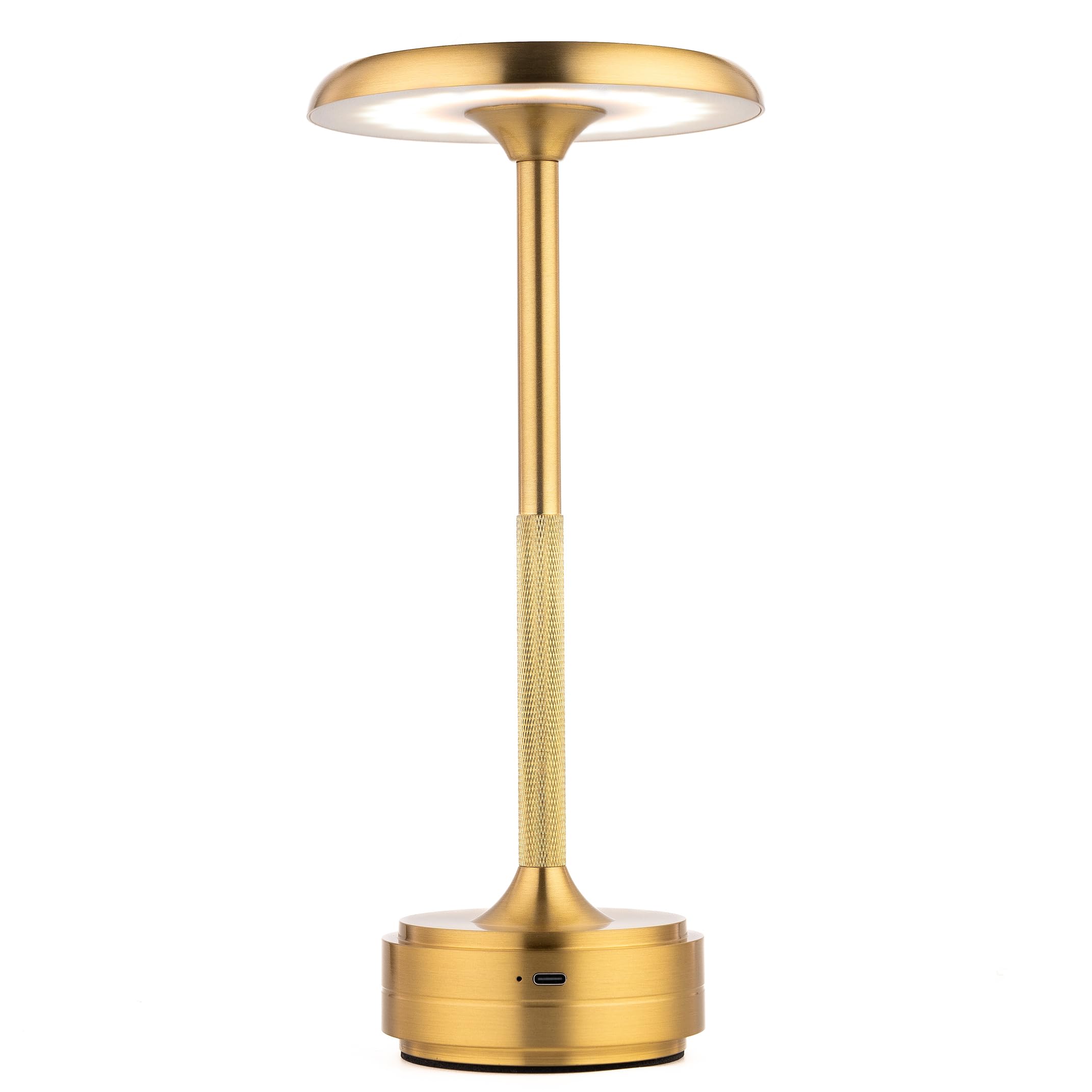 Photo 1 of YYXGOOB Cordless Portable LED Table Lamp? Rechargeable Battery Operated Desk Lamp with Touch Sensor Three-Level Dimmable Suitable for Home Office Bedroom Hotel Room Restaurant Outdoor (Gold)