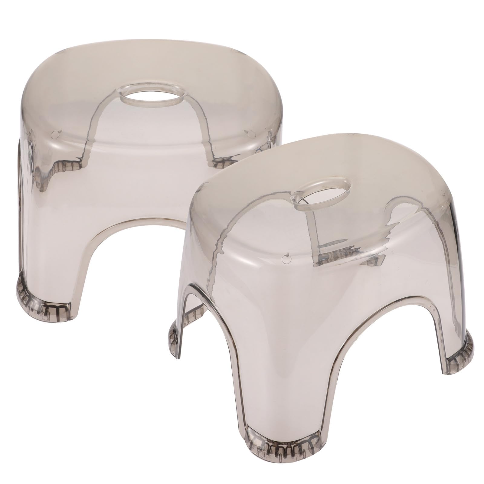 Tabouret en plastique léger et solide lot de deux sièges stables