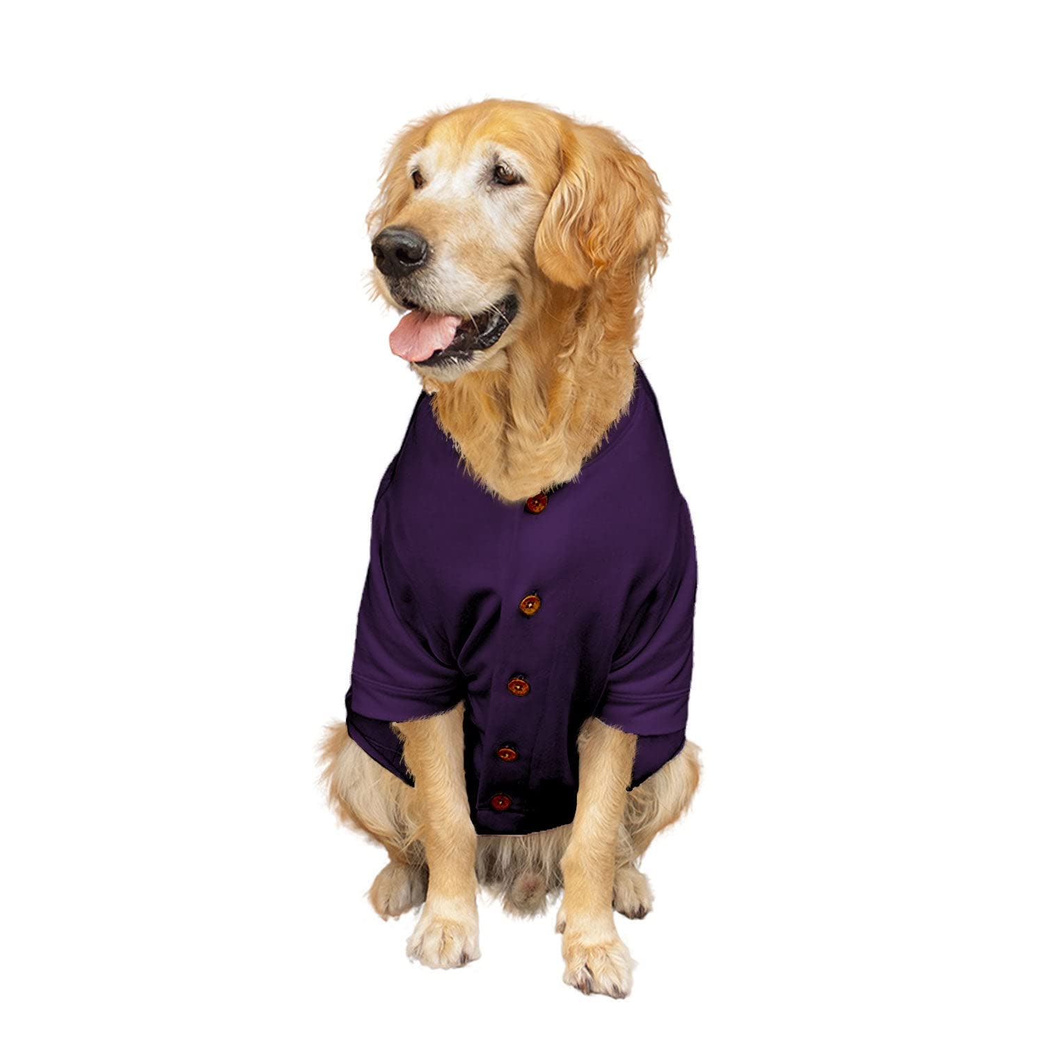 Ruse Buttoned Dinner Dog Jacket Full Sleeves Autumn Winter Dog Jacket/Apparel/Clothes/Gift for Small Dogs.Purple/M (Chubby Pugs, Beagle etc.) (B0BLW11X43) Amazon Price History, Amazon Price Tracker
