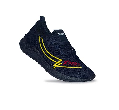Xpert Brilliant Sneakers for Kids, Light Weight Shoes for Kids, Dance Shoes for Kids, Sports Shoes for Kids,Casual Shoes for Kids 4 to 12 Years Black Size 11 to 5.