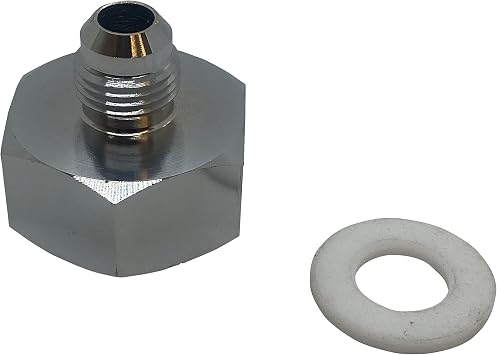 -6AN Nitrous Chromed Plated Brass Bottle Nut CGA 660 for NOS Nitrous Bottle with Teflon Washer