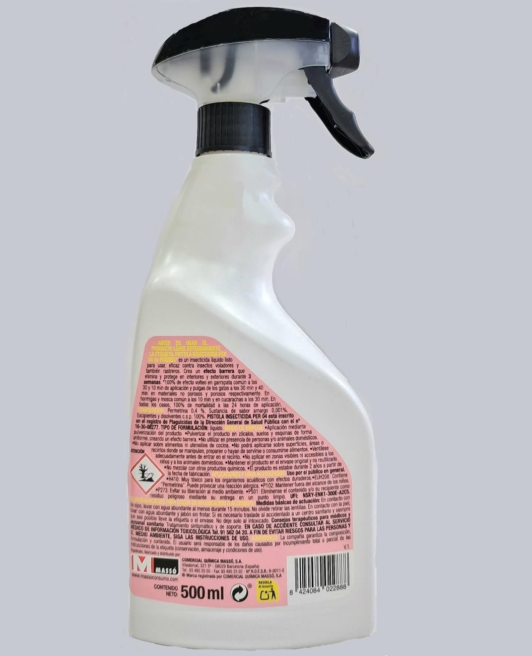 Insecticida Preben rastreros. Pistola 500 ML .Contra: cucarachas, chinches, hormigas, pulgas, piojos, garrapatas. ESPECIAL GARRAPATAS (Pack de 6)