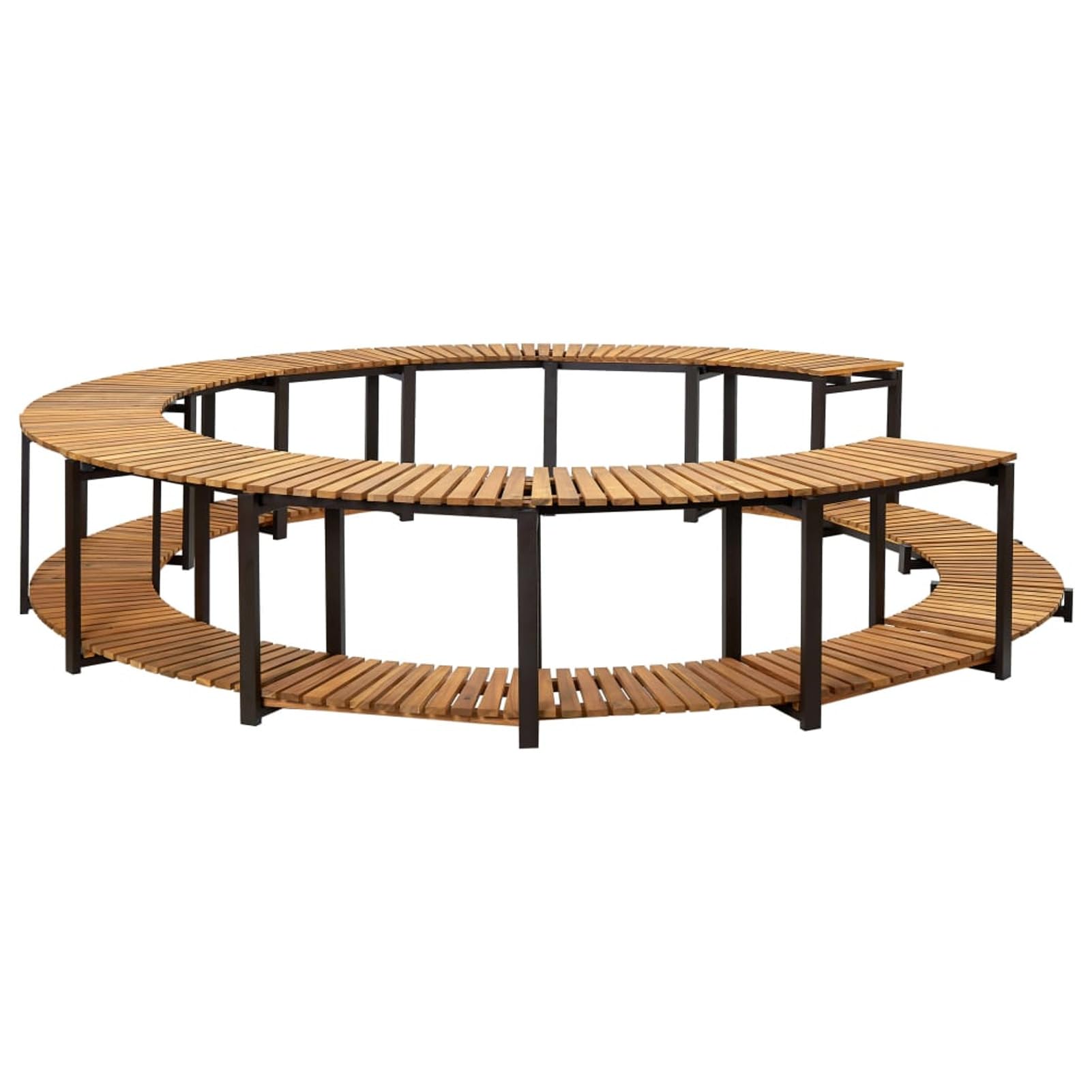 ShGaxin Krawędź wanny z hydromasażem z litego drewna akacjowego 273x53 cm, Yacuzzi na zewnątrz nadmuchiwane części zamienne, krawędź wanny z hydromasażem SPA