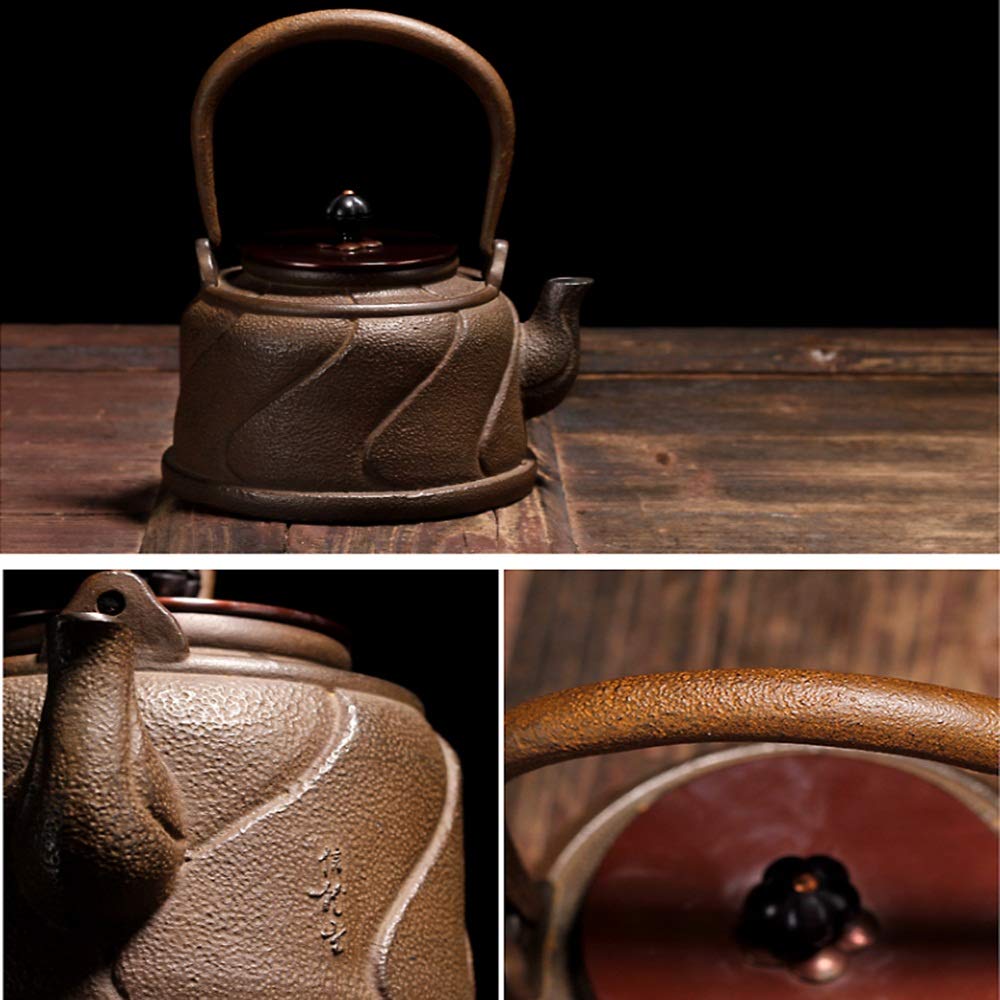 Żeliwna herbata czajnik żelazny Kettle 1300 ml producent herbaty japoński czajniczka, domowy piec herbaty, za pomocą Technologii DEWAXING TEAPOTS