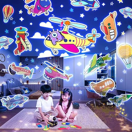 Image of One94Store Robot Tank Toy for Kids, 1200mAh Battery, Cartoon Projector Light, Touch Button Decorative Lamp, Cute Bedside Decor for Bedroom & Gifting