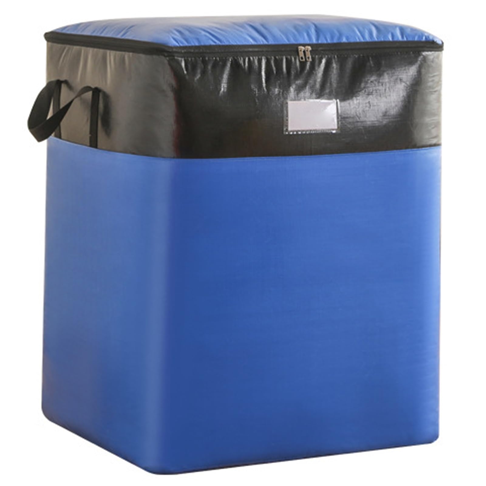 KIFSDLF Collapsible Storage Bag With Handles Waterproof Packing Tote For House Moving(Blue,180L)