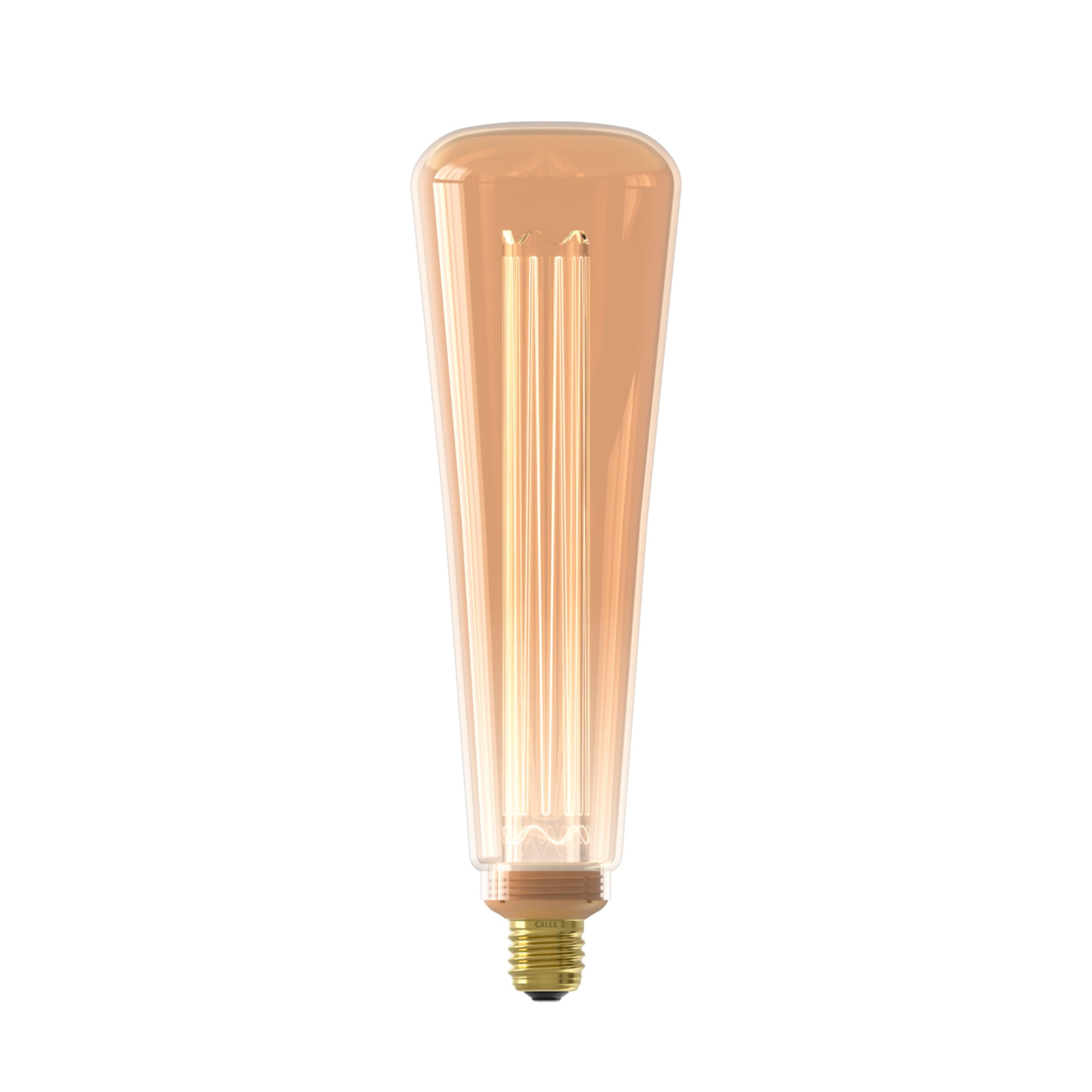 CALEX - Royal Kinna XXL LED Bulb, Filament Light, Gold, Dimmable Warm White Light, 3.5W