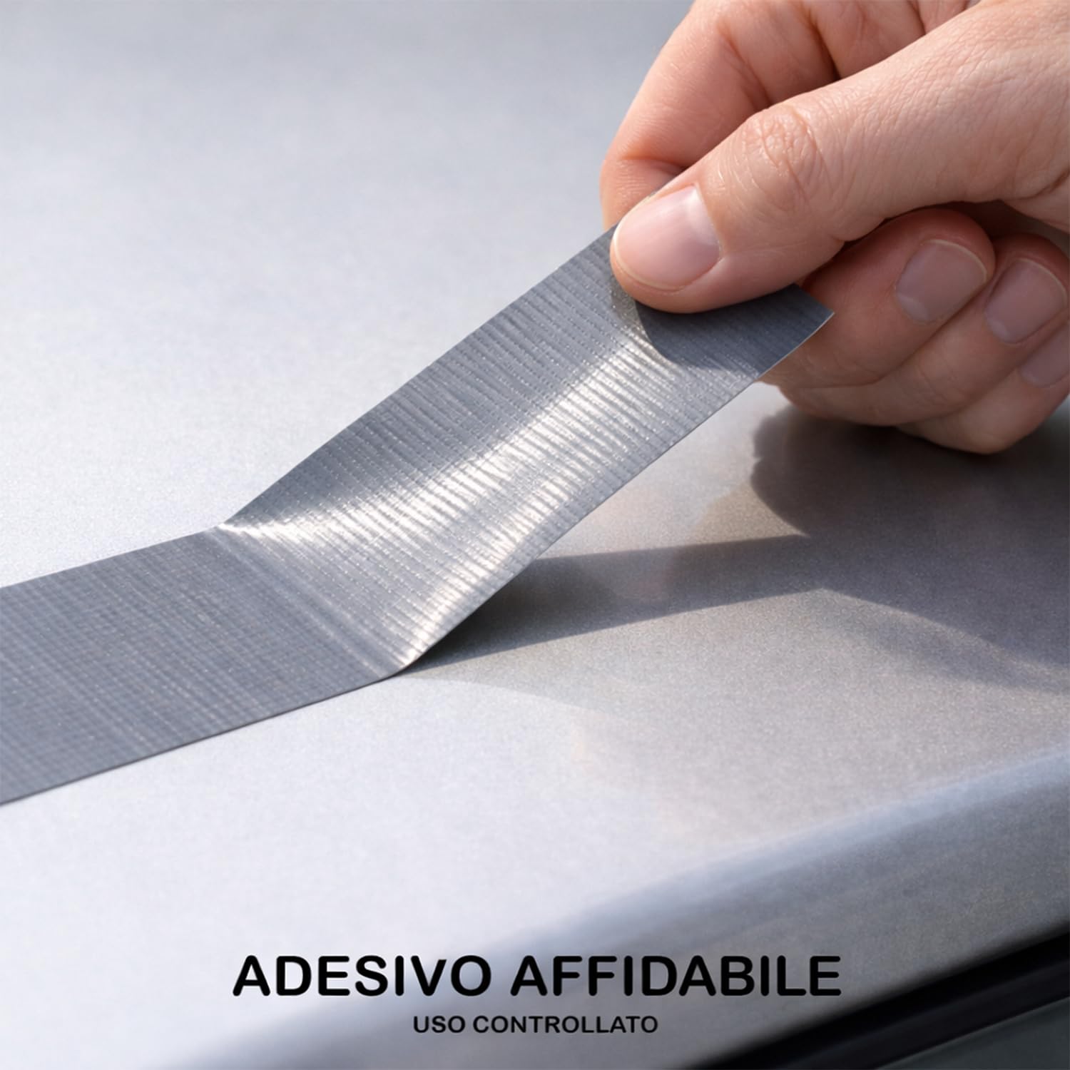NIPA IT | Nastro Americano Telato, 50mm x 25 metri, Nastro Telato Grigio per Uso Interno/Esterno, Made In Italy