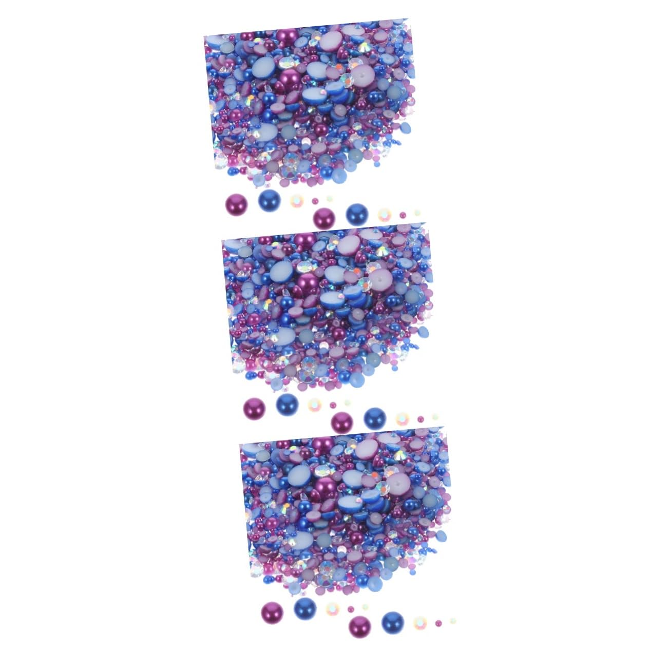 3 Pezzi Decorazioni Unghie Multi Sacchetti Adesivi Nail Art Eleganti Accessori per Manicure Facile Utilizzo Resistente All Usura per Personale