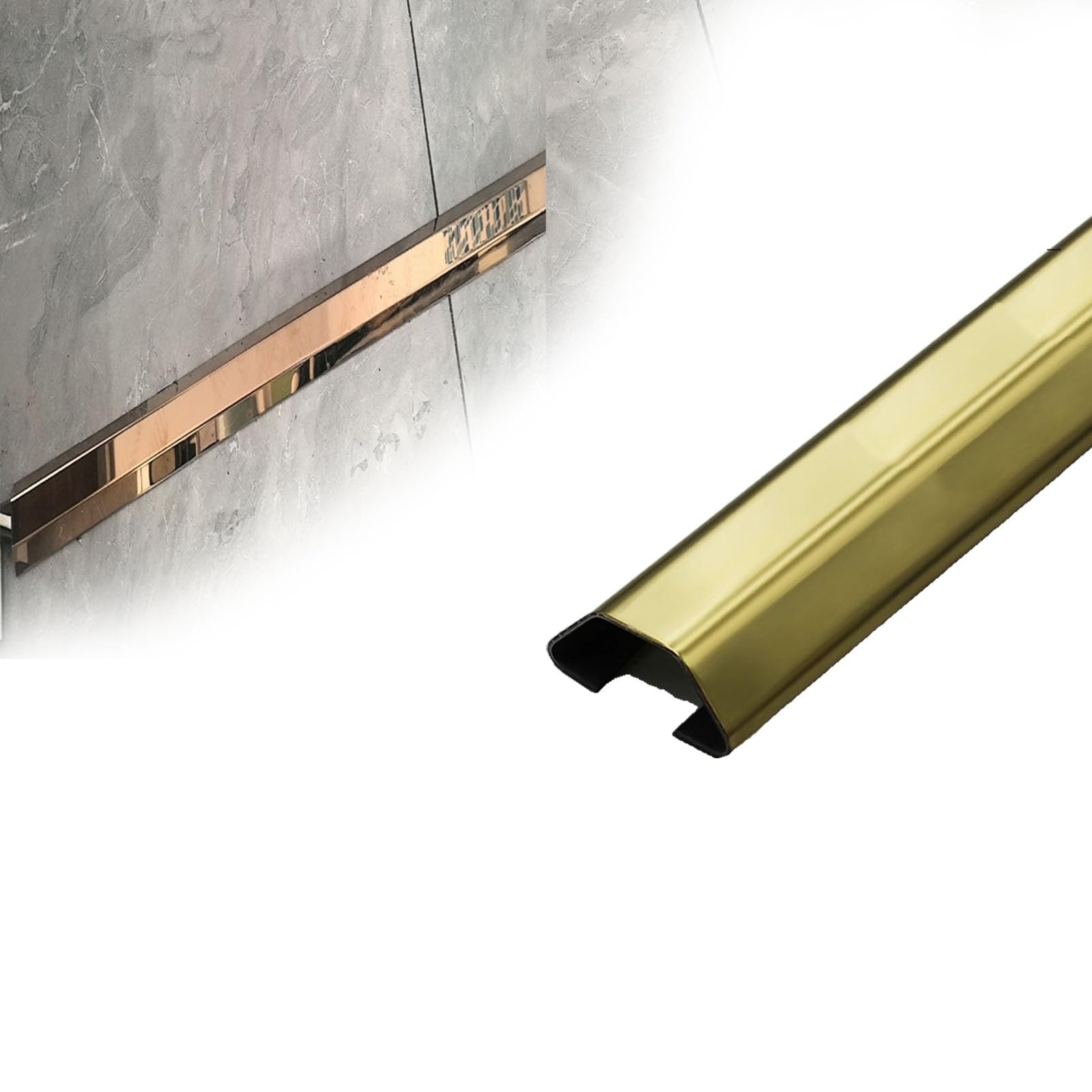 canalina passacavi muro Canalina per cavi dorata da 20 50 80 100 mm di larghezza inferiore per la casa, striscia di copertura cavi autoadesiva spessa(1 PC,W 80 MM L 150 CM)