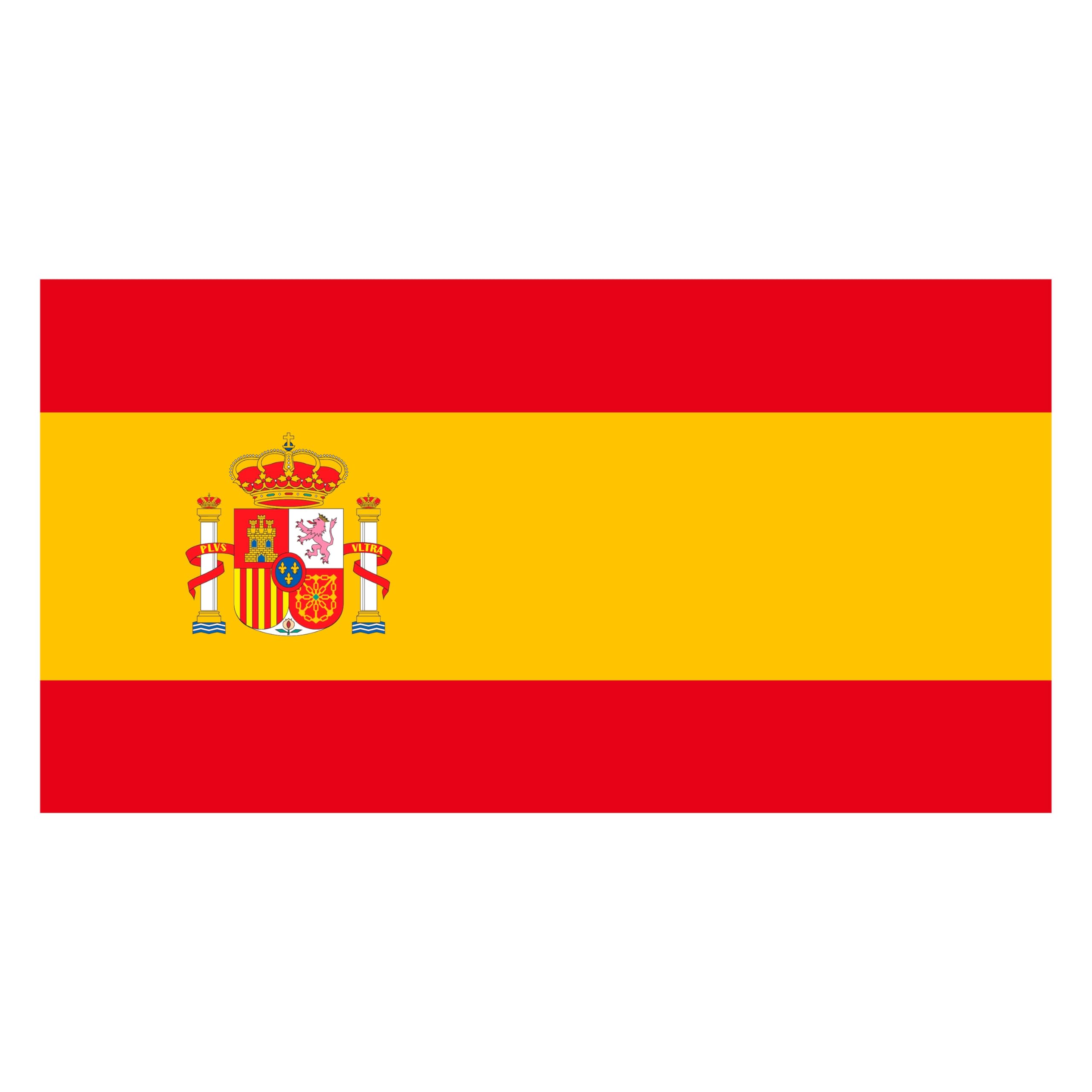 Glow Spain Flag 5ft x 3ft (120cm x 90cm) Double Stitched Durable Polyester with Brass Eyelet - Large Flag For Indoor and Outdoor Country Decorations - Spanish Flag - España Flag