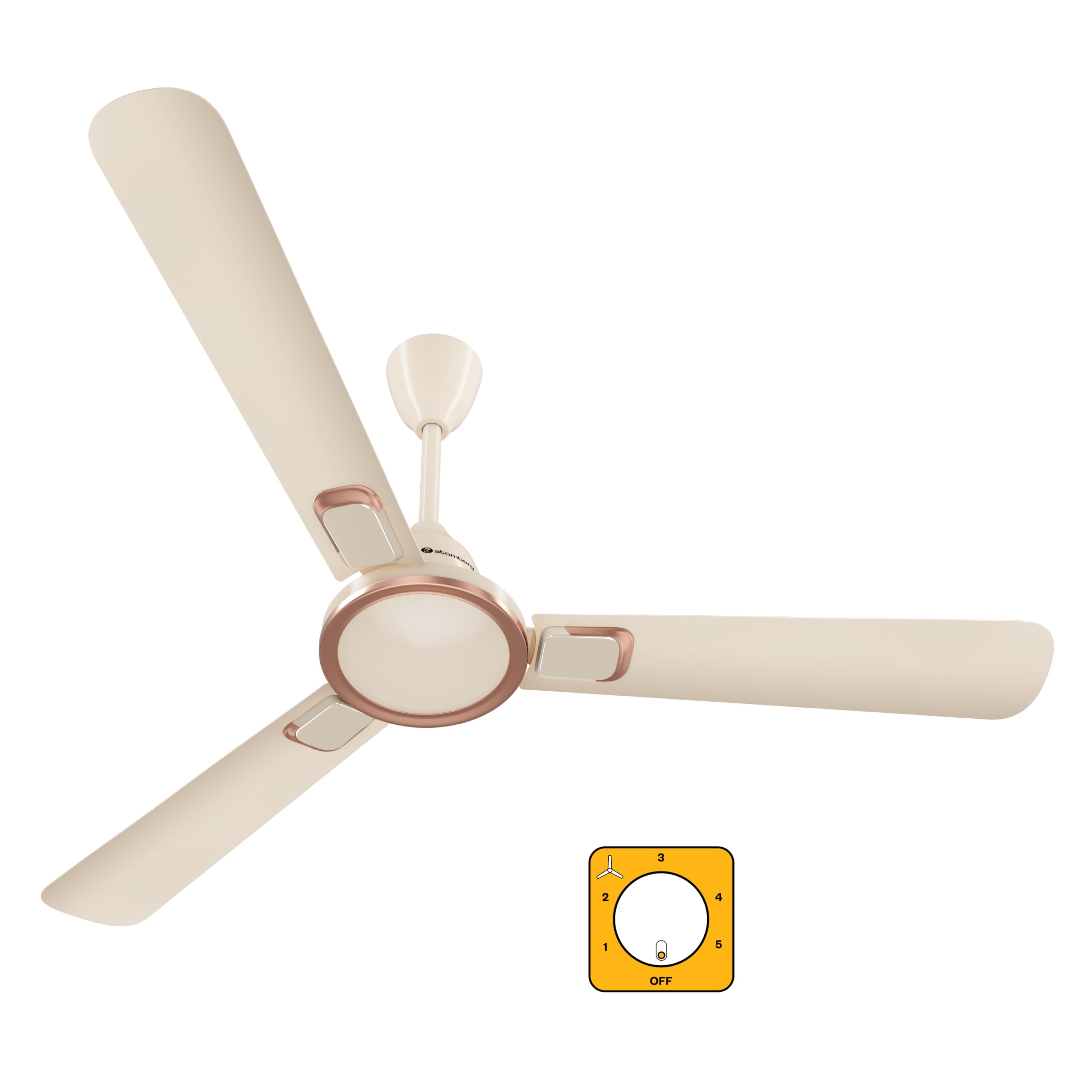 atomberg Erica Signature 1230mm BLDC Ceiling Fan | Newly Launched | Regulator Operated | Advance air+ technology | BEE rated 5 star | Low noise operation | 3 Years Warranty (Seasand Ivory)