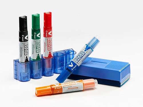 Miniatura 3 de Pilot V Board Master Whiteboard Kit Marcadores Plumas Borrador Magnético Soporte para bolígrafo