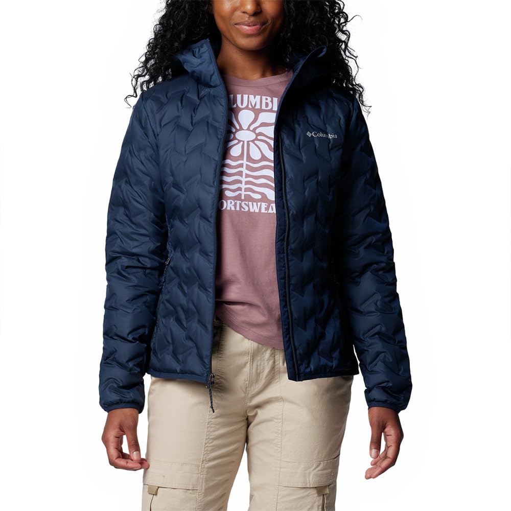 Columbia Delta Ridge Down Hooded Jacket, Piumino Con Cappuccio Donna