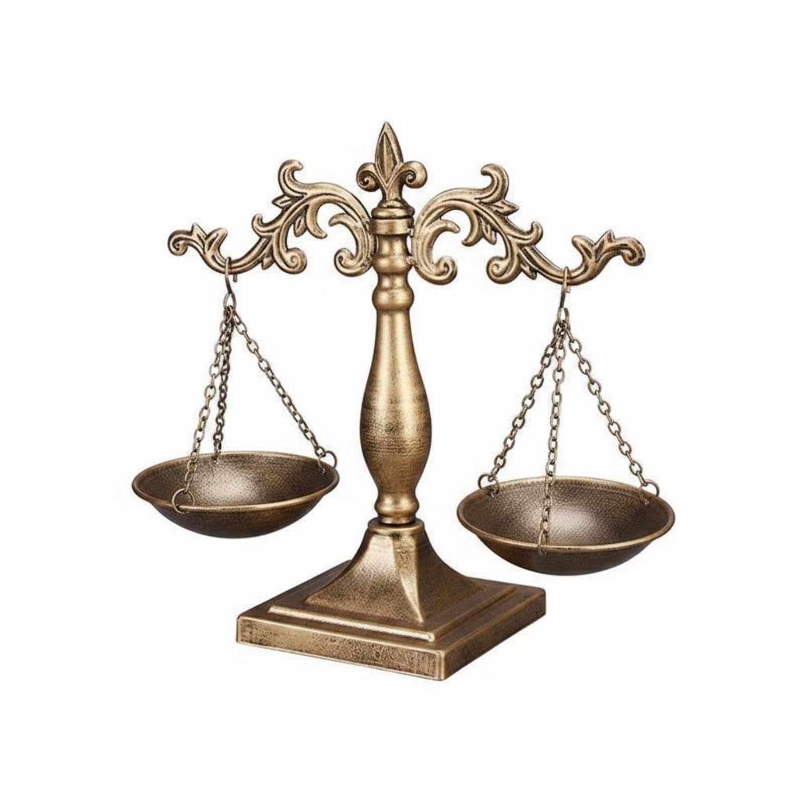 BNF® 2 Pieces European Design Decorative Balance Scale Retro Ornate Justice Sturdy Iron Vintage Ornament Metal Craft for Lawyers, Judges, Office, Courtroom, Gold, 7127Z-01 | Tools-picture-32
