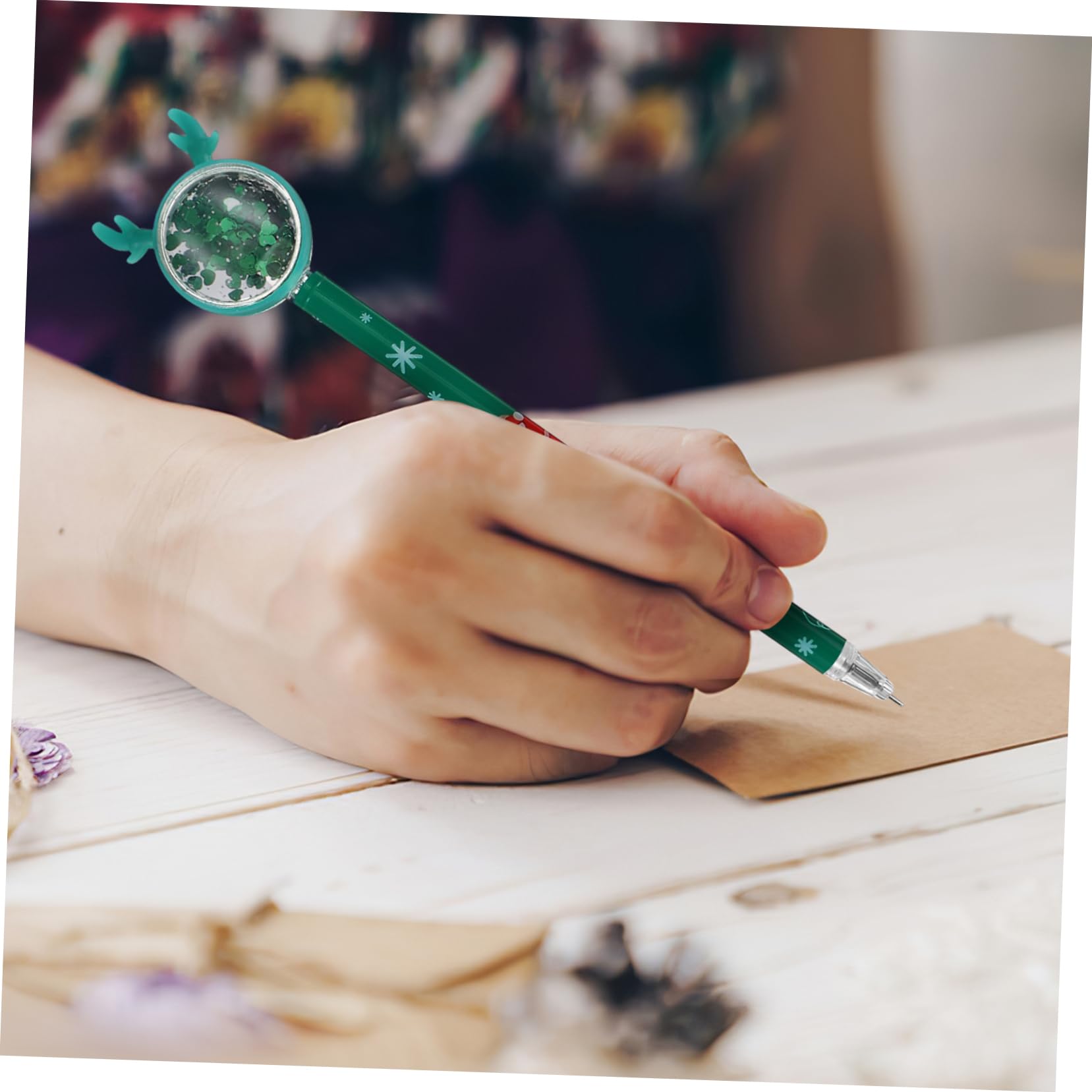 36piezas Bolígrafos De Gel De Colores Navideños Bolígrafos Tinta De Punta Media Escritura Oficina y Escuela
