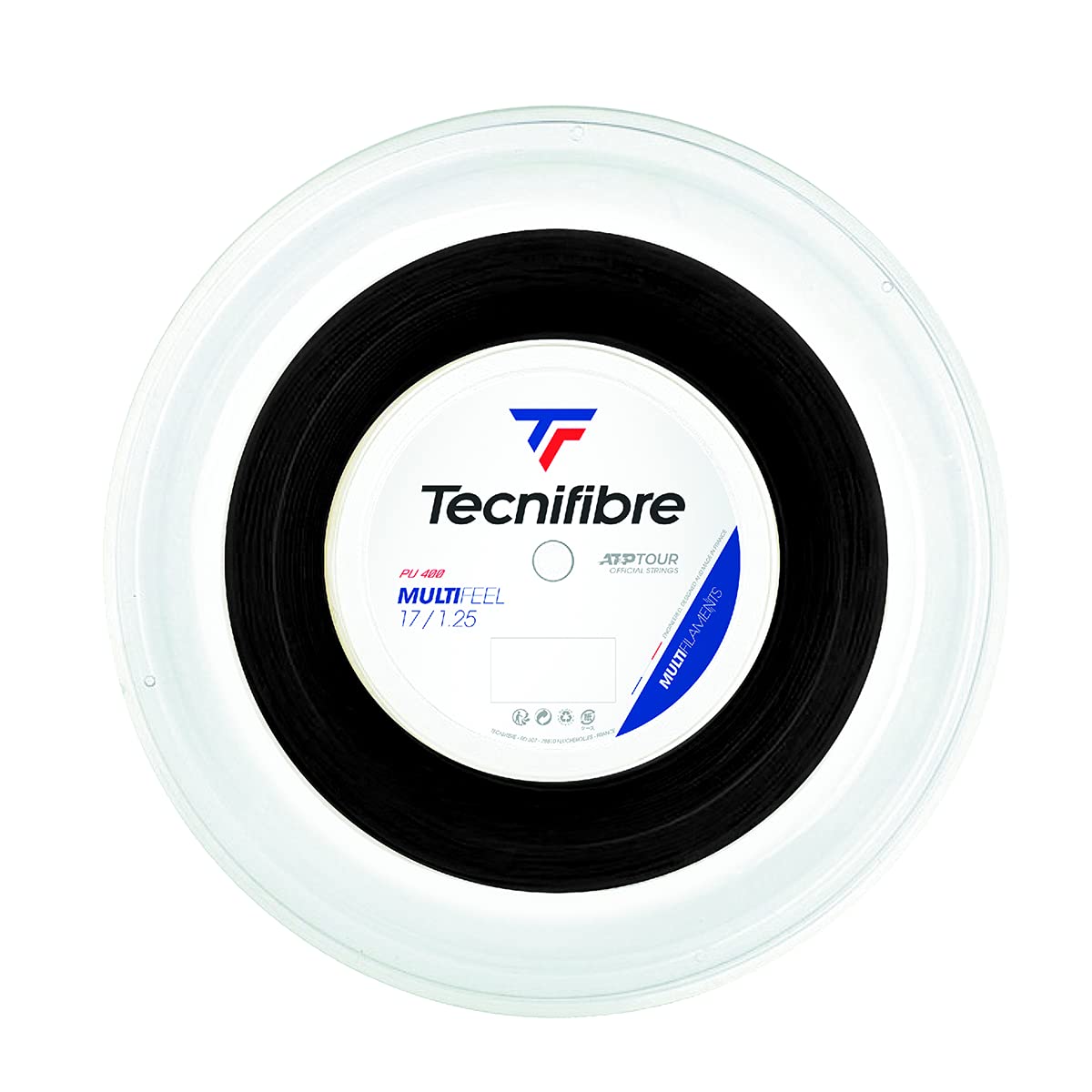 Tecnifibre Multifeel Tennis String 1.25mm Black - 200m Reel