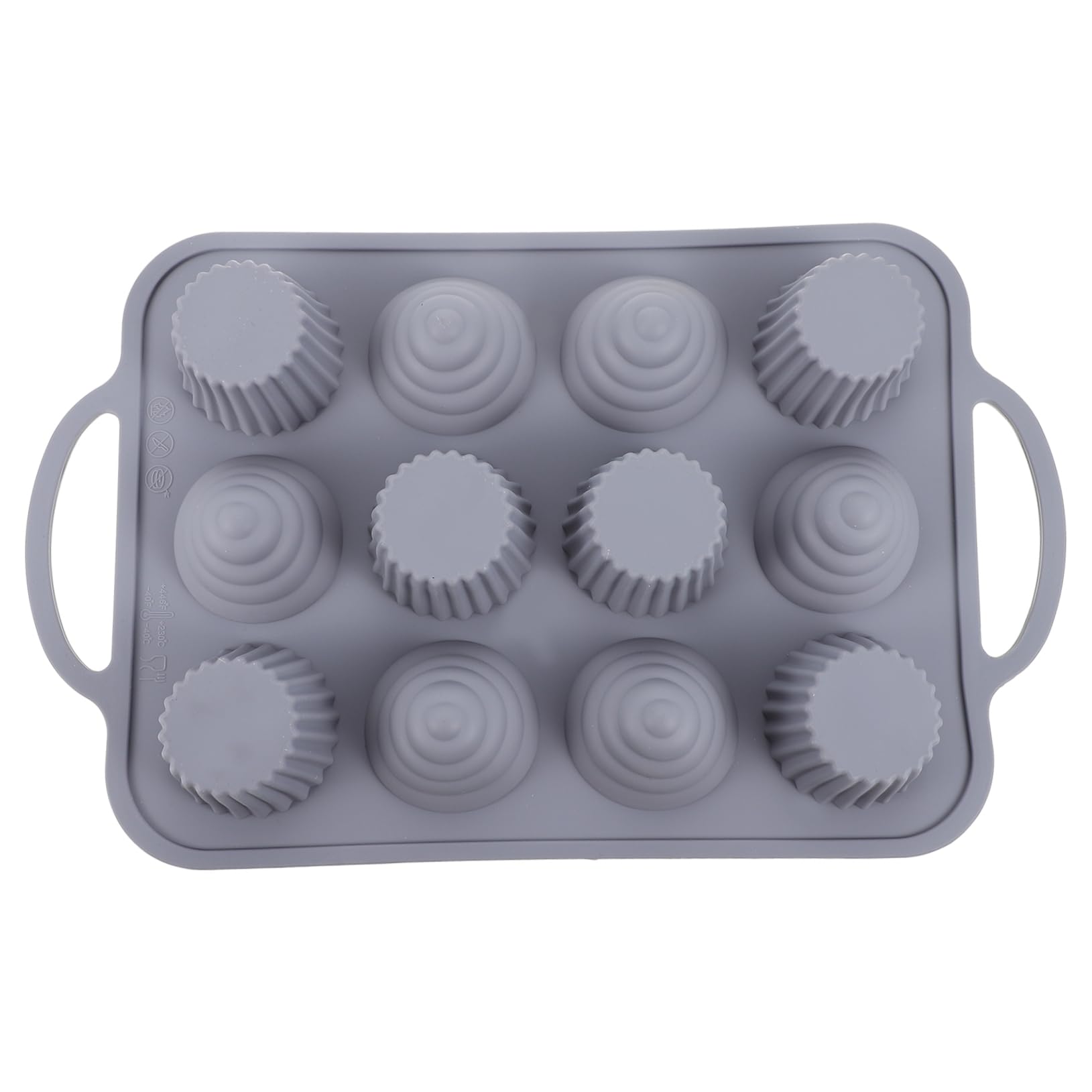 LIFKOME Fach Silikon Backform Mit Antihaftbeschichtung Für Cupcakes Lebensmittelechtes Silikon Für Anfänger Und Backliebhaber Leicht Zu Entformen Und Stabil Der Anwendung