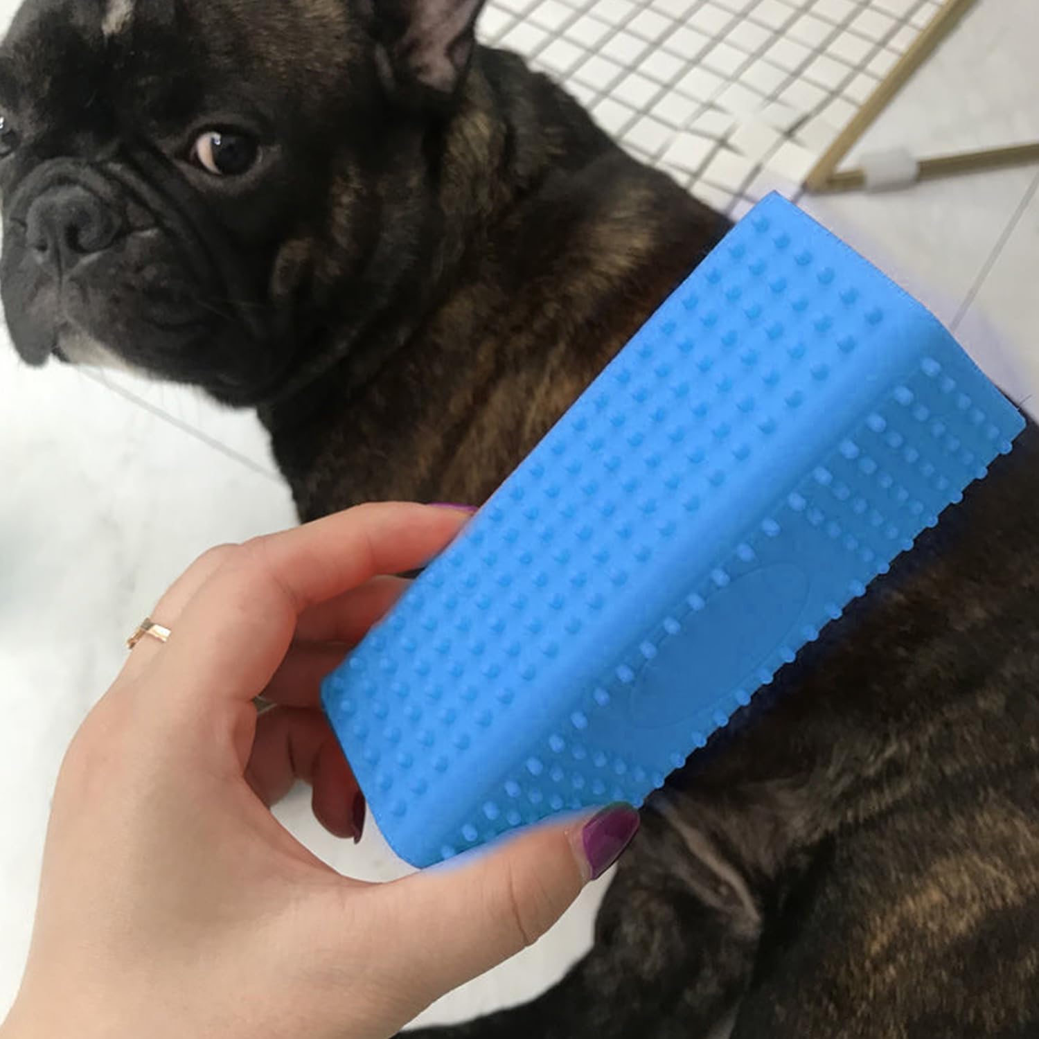 3Pcs Brosse À Cheveux Collante avec Colonne en Silicone, Brosse De Nettoyage Creuse pour Animaux De Compagnie, Peigne À Cheveux Collant pour Chats, Outil De Nettoyage des Poils d'animaux.