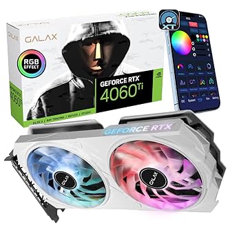 Amazon | GALAX GeForce RTX™ 4060 Ti EX ホワイト 1-Click OC