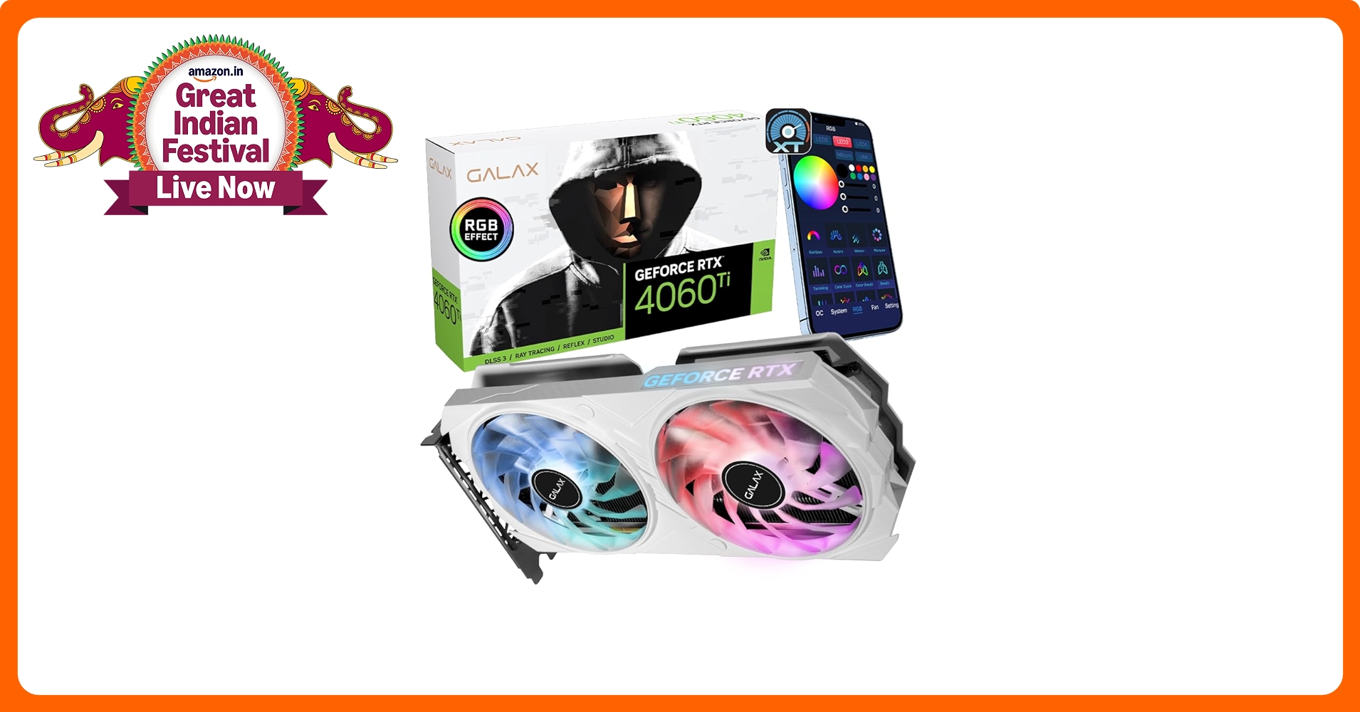 GALAX GeForce RTX 4060 Ti 本体 Amazon.in: Buy Galax GeForce RTX™ 4060 Ti 8GB EX White 1