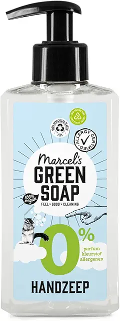 Marcel's Green Soap 0% Hand Soap for Sensitive Skin - Vegan & Hypoallergenic