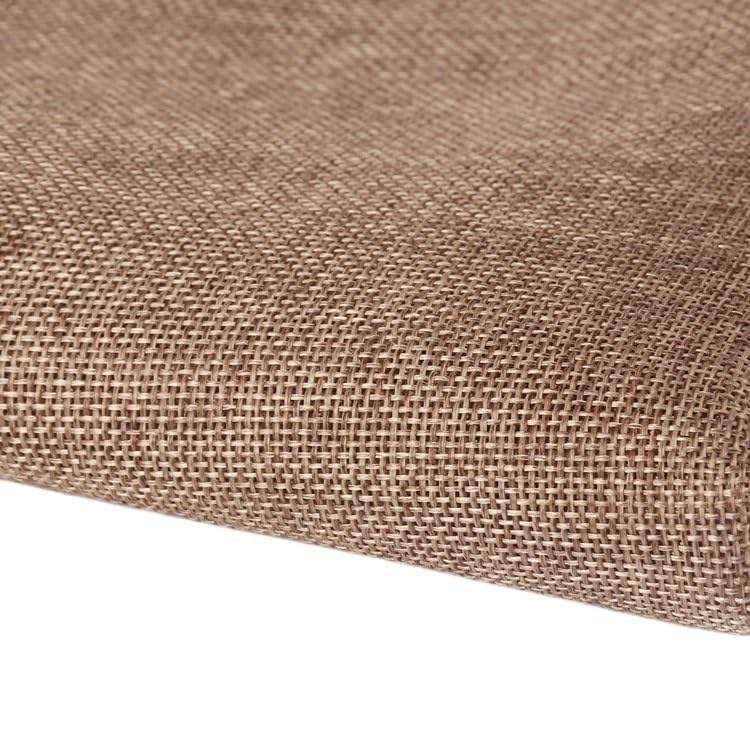 Tissu acoustique beige en chanvre pour masque de haut-parleur de guitare