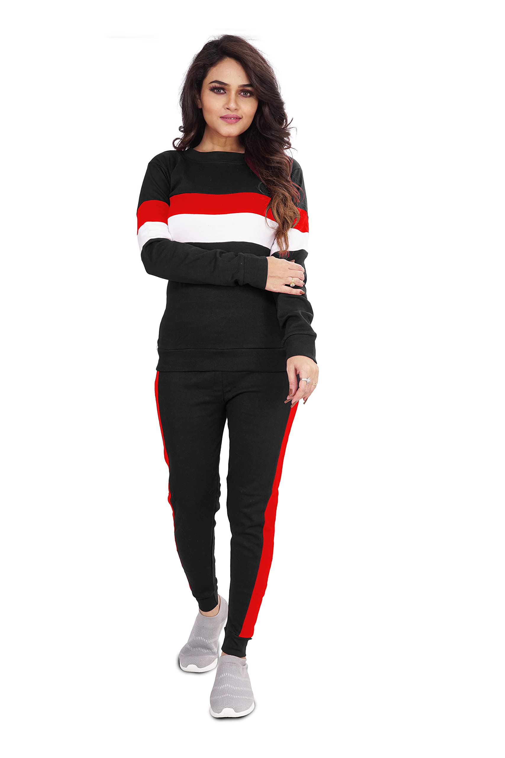 RDIVASTrack Suit for Women Full Sleeve T Shirt and Lower Yoga Sports Gym Workout Fitness and Jogger Wear Soft Stretchable Breathable Feel Good Fabric