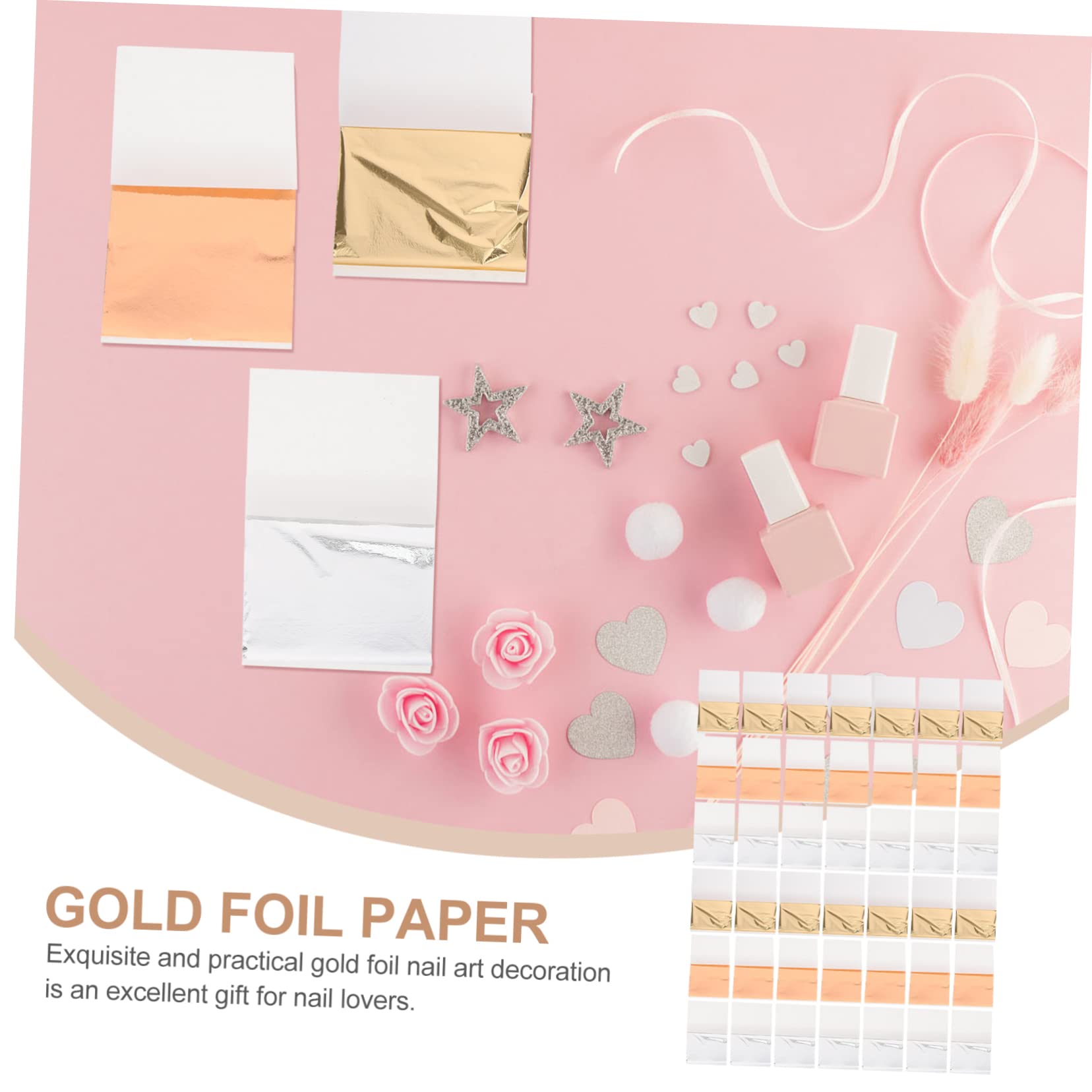 BESTYASH 2 Set Foil Per Unghie Decorazione E Accessori Per Nail Art Te Per Party E Speciali 300 Fogli*2