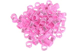 100Pcs Number Ducks Geese Chicken Rings For Legs Birds Identification Leg Bands...