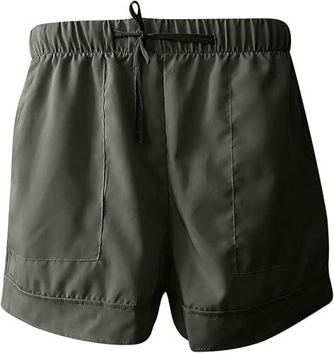 Miniatura 3 de Rvidbe Pantalones cortos casuales para mujer, bermudas casuales de verano, ajuste holgado, cintura alta, pantalones cortos de playa para vacaciones