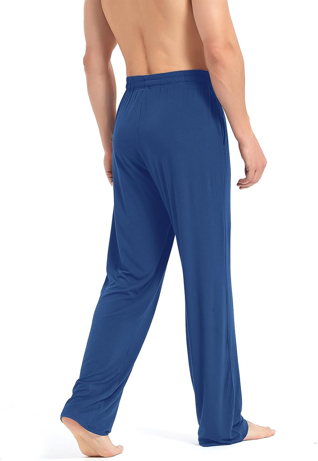 Idtswch 32/34/36/38 Long Inseam Men's Tall Extra Long Pajama Pants,Lounge Jogger Yoga Pants,Sleepwear with Pockets for Men - Image 4