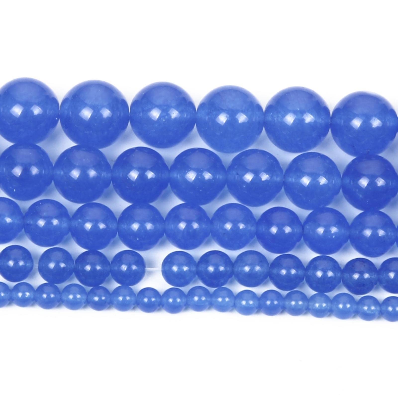 100 Perline In Pietra Naturale Di Giada (8mm) - Rondelle Sfuse Per Gioielli Fai Da Te (Bracciali, Collane, Orecchini) - Regalo Creativo