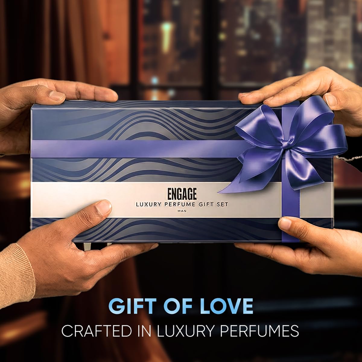 Engage Luxury Perfume Gift Pack for Men, Travel Sized, Assorted Pack, 100ml (25ml X 4), Ideal Birthday Gift