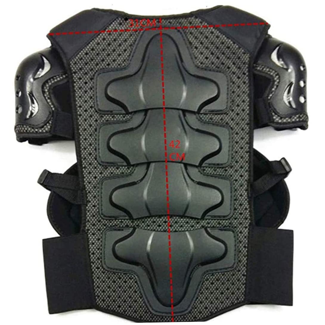 Gilet de Protection pour pour Enfants de 5 à 13 Ans, Gilet Protection pour Motocross avec genouillères et coudières, Ensemble d'équipement pour, Armure sécurité c