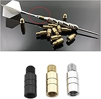 Vista 2 de ECSiNG Pesas de dardos de latón de 2BA, 12 unidades, pesas de barril de dardos de latón de precisión, accesorios para sala de juegos, dormitorio