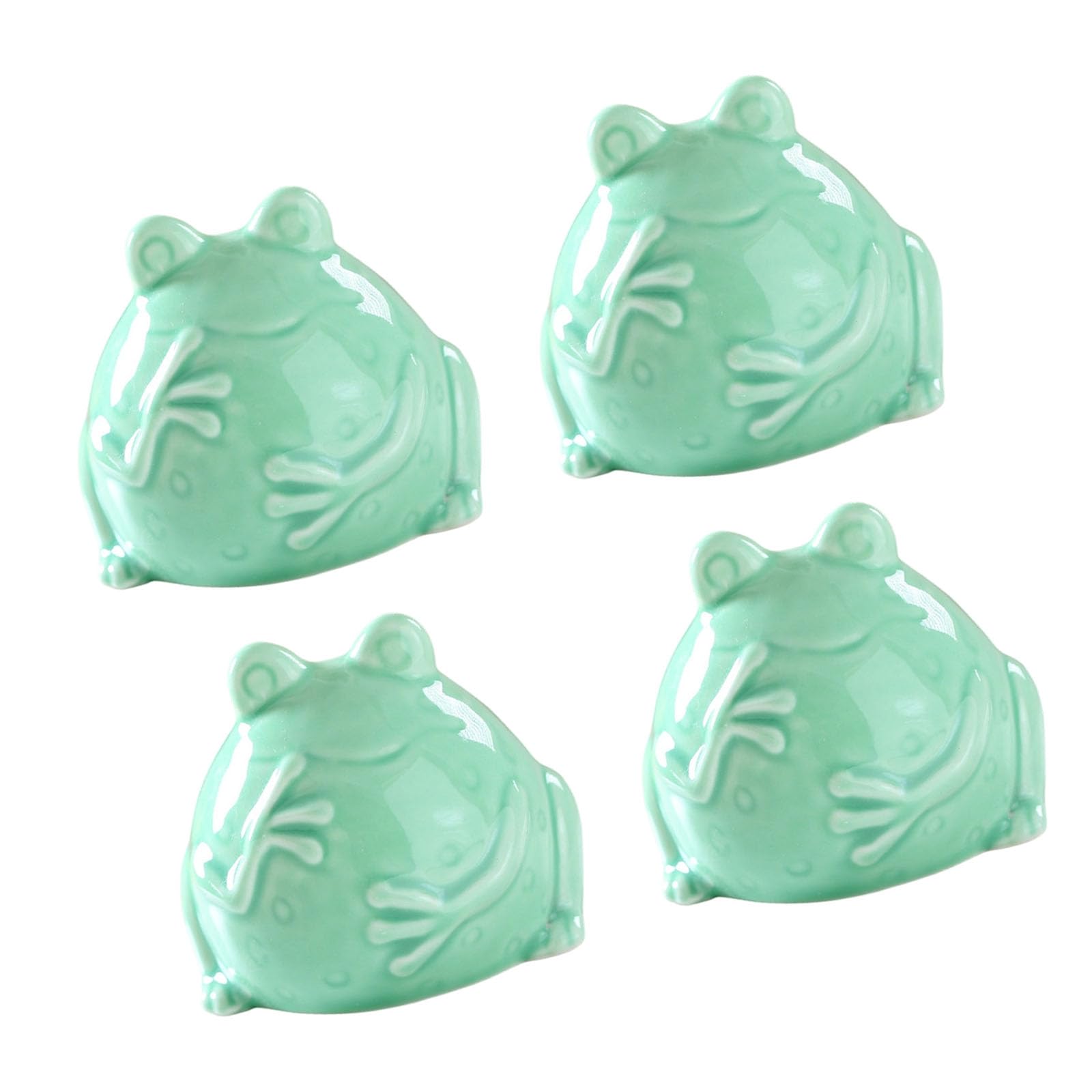 APGLSXY Whimsical Marine Design Toilet Bolt Cover Set 4PCS Ceramic Bathroom Decoration Items Sea Theme Bathroom Decor