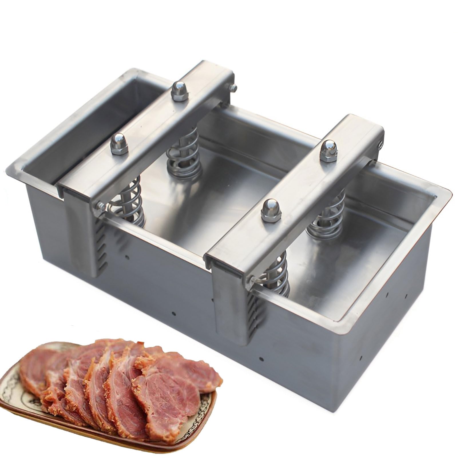 Pressa per carne, in acciaio inox, per panini fatti in casa, utensile da cucina versatile per ristoranti e cucina casalinga