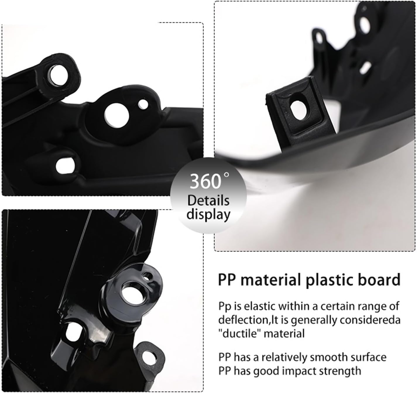 Motorcycle Parts PP Headlight Cover Universal Ultra Bee Pit Bike Head Lamp Shade(Black)
