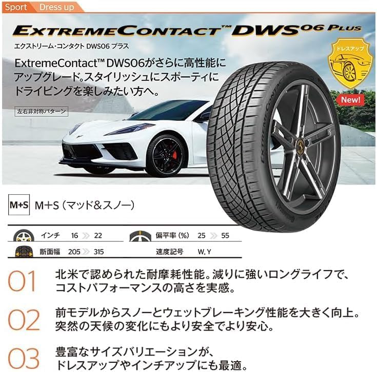 在庫2本限り コンチネンタル エクストリームコンタクト DWS06 PLUS 265